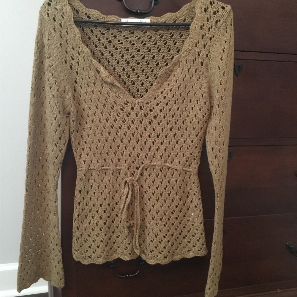 Knitted long sleeve top